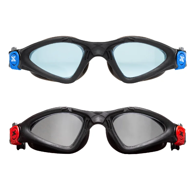 2-Pack Velocity Goggles (Smoke + Blue)