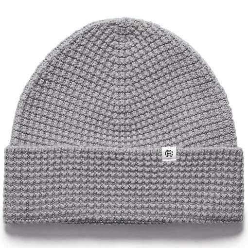 Reigning Champ Merino Wool Waffle Beanie Grey