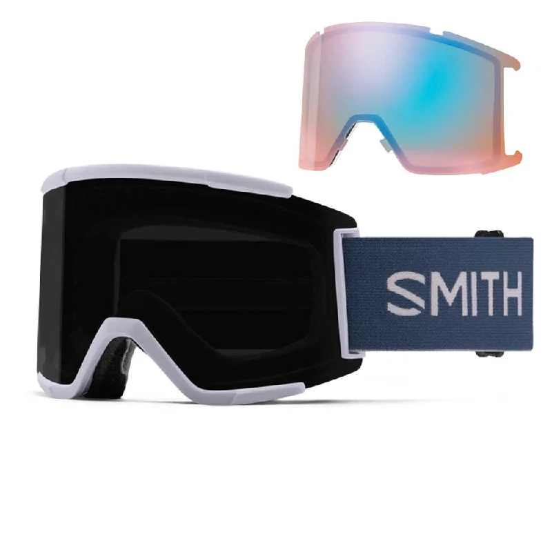 Smith Squad XL Low Bridge Fit Goggles Lunar Fog Mind Expanders + ChromaPop™ Sun Black Lens