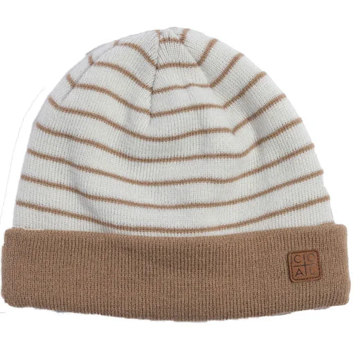 Coal The Harbor Beanie Khaki Stripe 2024