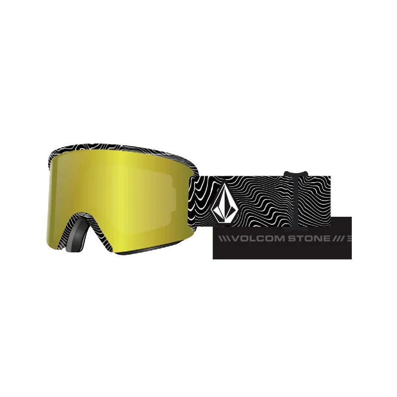 Volcom Garden 2 Snow Goggles - OP Art / Gold Chrome