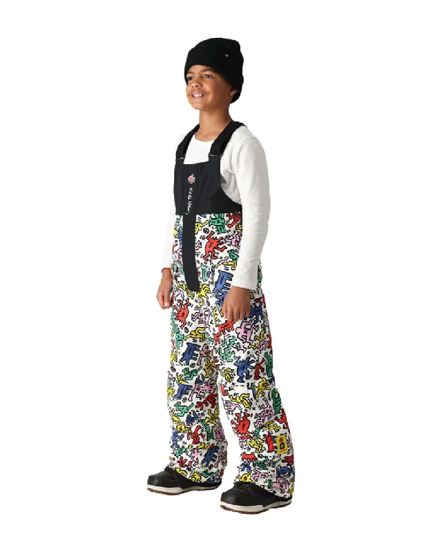 686 Kids' Frontier Insulated Bib Pant Keith Haring Multi 2025