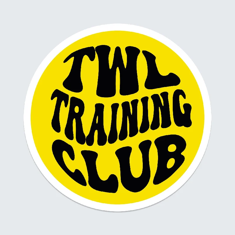 TWL - STICKER - TRAINING CLUB - YELLOW/BLACK