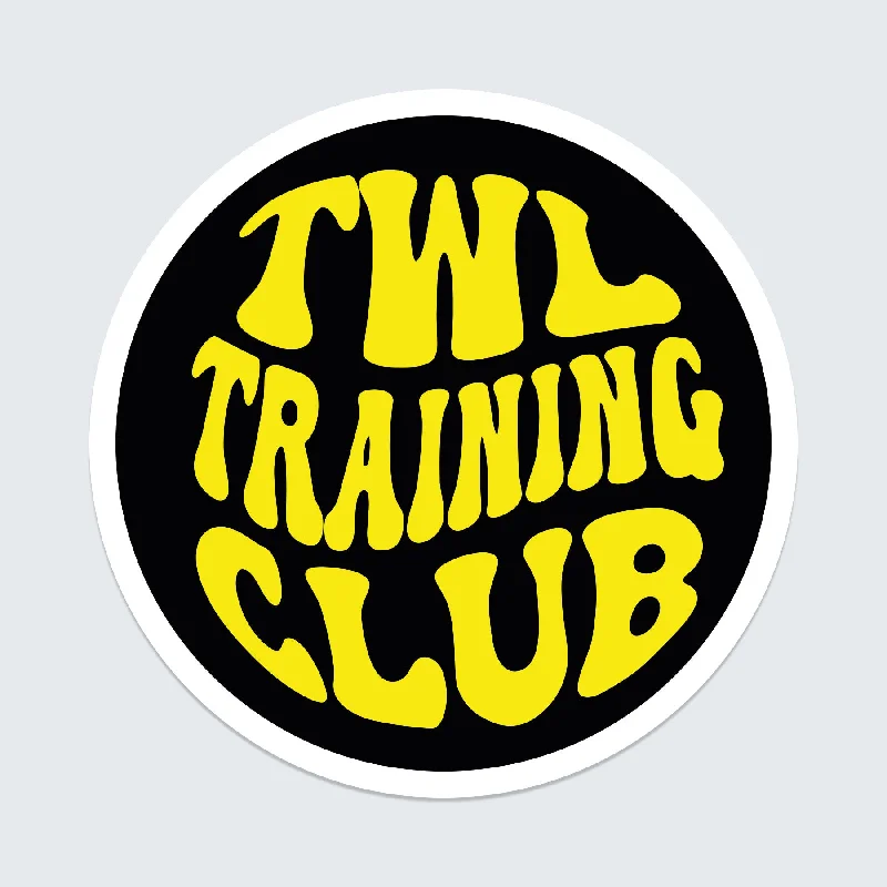 TWL - STICKER - TRAINING CLUB - BLACK/YELLOW