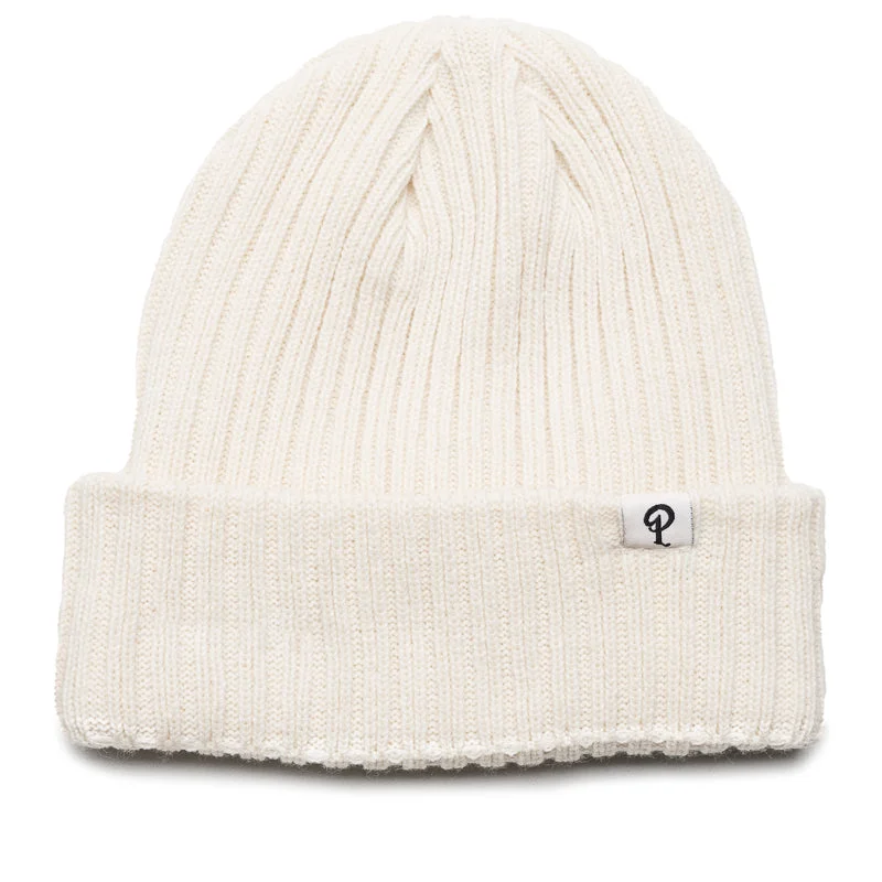 Politics x New Era Cuff Beanie - Ivory