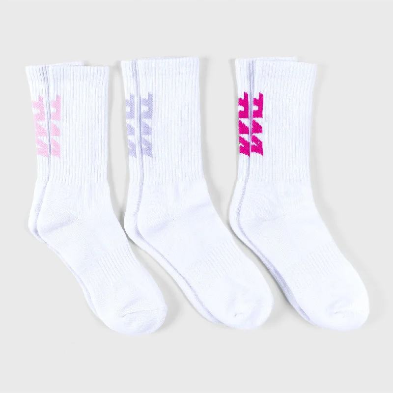 TWL - TEMPO SOCKS - 3PK/RASPBERRY/CHERRY BLOSSOM/LILAC