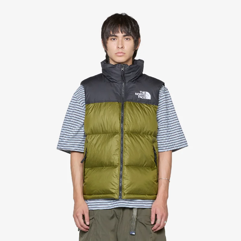 1996 Ripstop Nuptse Vest Forest Olive