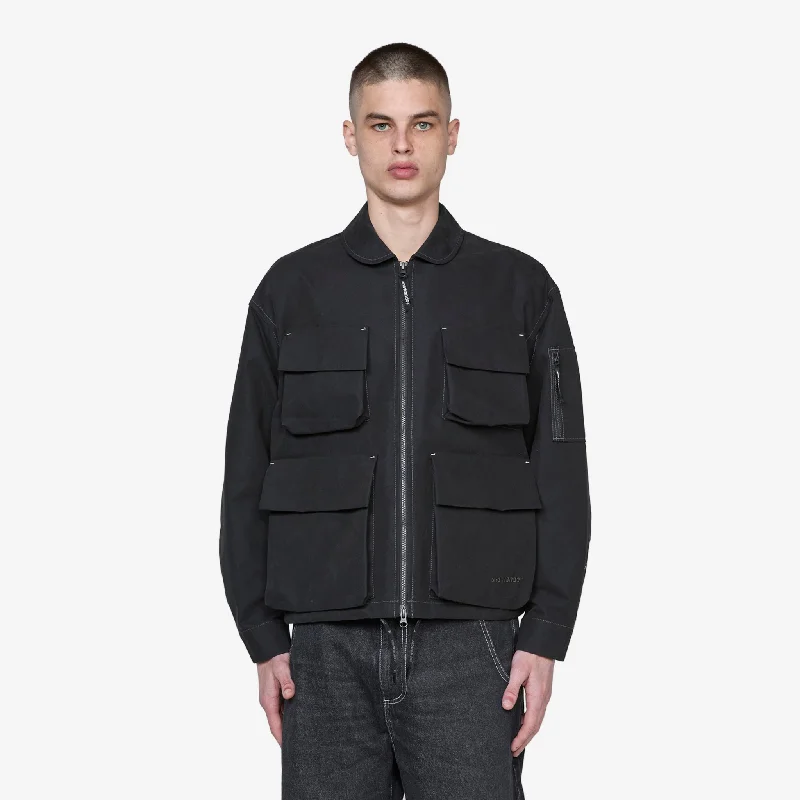 C/PE Twill Field Jacket Black