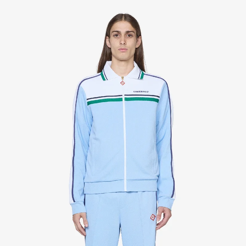 Contrast Yoke Track Jacket Pale Blue