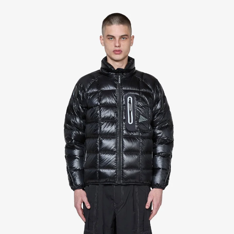 Diamond Stitch Down Jacket Black