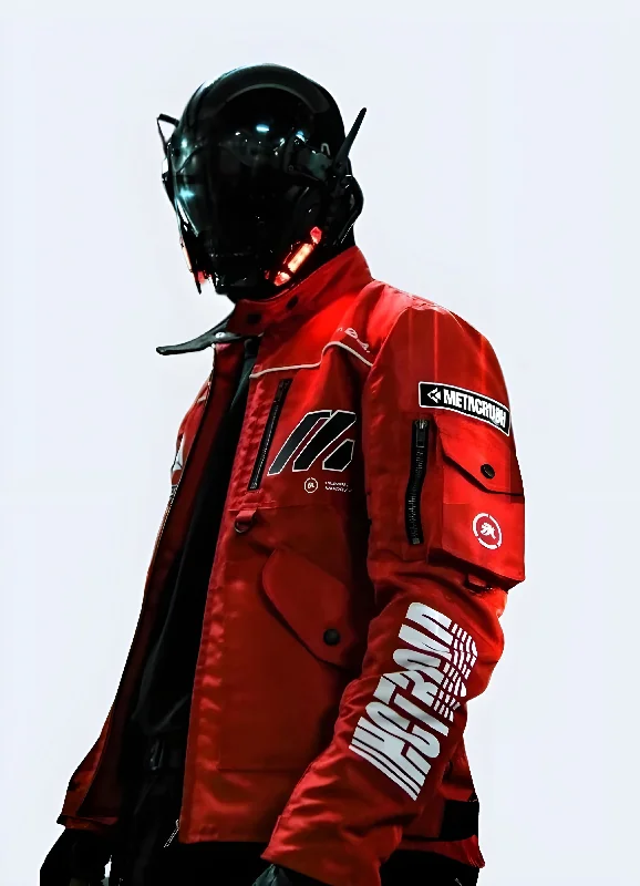 Red Techwear Jacket