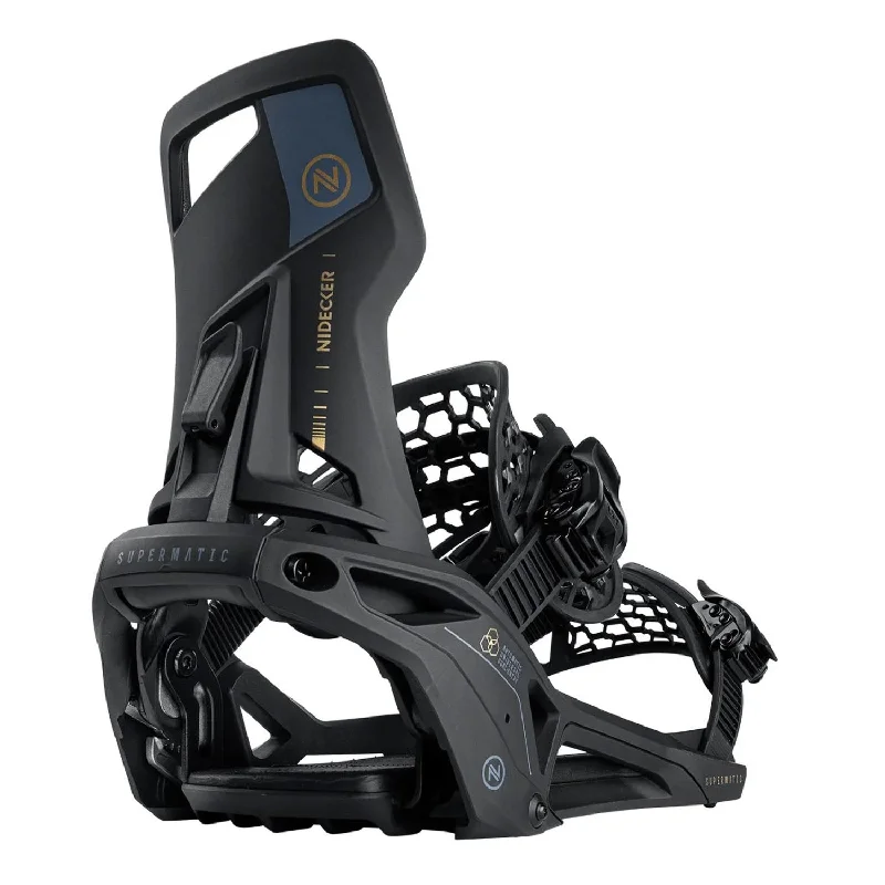 Nidecker Supermatic Snowboard Bindings 2025 Black