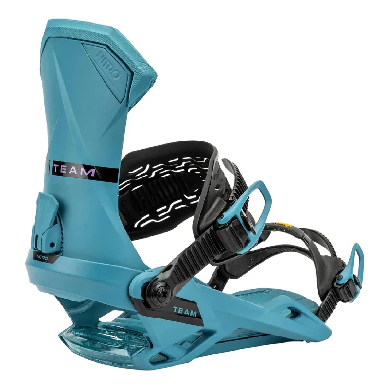 Nitro Men's Team Snowboard Bindings 2025 Midnight Turquoise