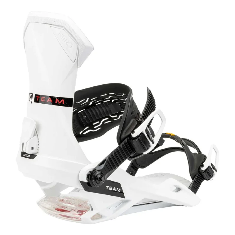 Nitro Men's Team Snowboard Bindings 2025 White