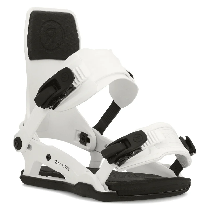 Ride Men's C-6 Snowboard Bindings 2024 White