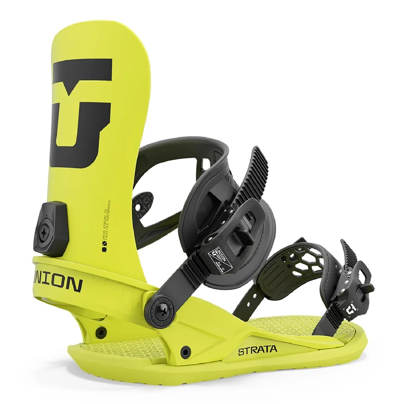 Union Strata Snowboard Bindings Acid Green